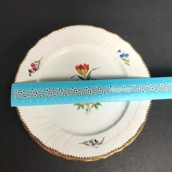 Gustavsberg Saxon flower salad plate Rose bouquet, flower sprigs Scandinavian - Picture 8 of 9